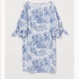 H&M Toile Linen Blend Dress
